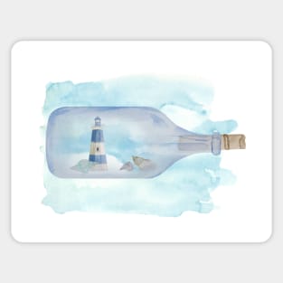 Lighthouse In A Jar Sticker